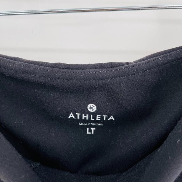 Athleta Size L Tall Black Salutation Cut Out Leggings - Picture 5 of 7
